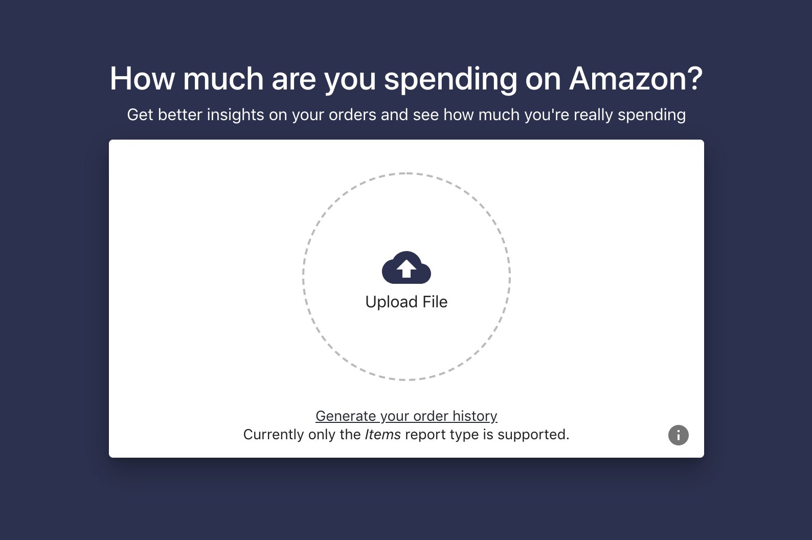 Amazon Expenses Dashboard